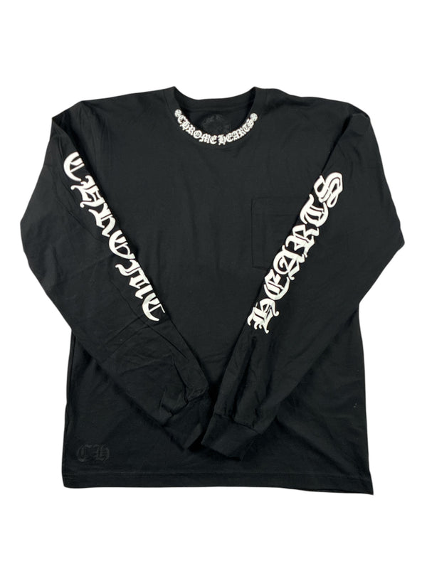 Chrome Hearts Neck Logo Long Sleeve 'Black'
