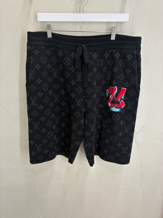 Louis Vuitton Graffiti Monogram Knitted Shorts