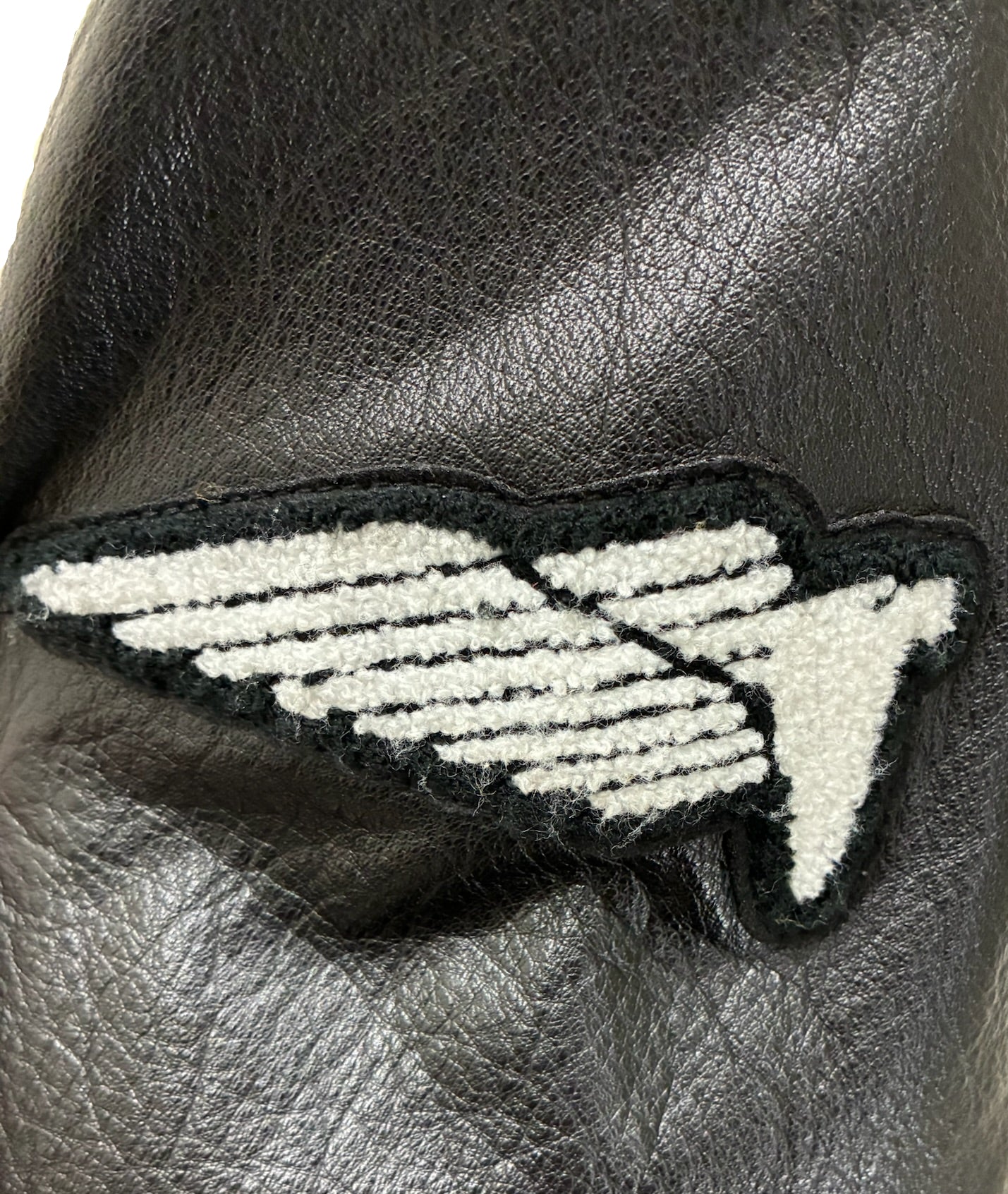 Zara x Rhuigi Genuine Leather Varsity Bomber Jacket 'Black and White'