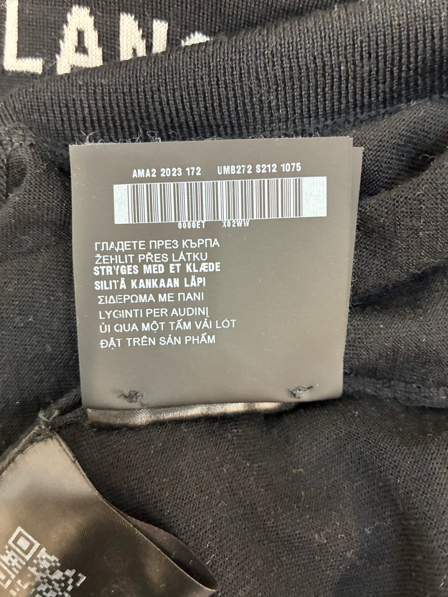 Prada Wool And Cashmere Crew T-Shirt Black