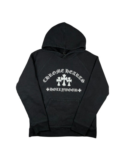 Chrome Hearts King Taco Triple Cross Embroidered Pullover Hoodie Black