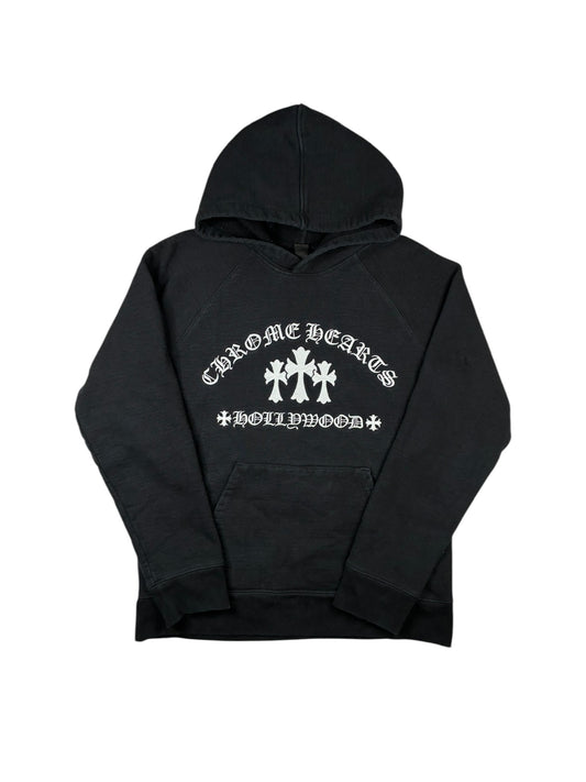 Chrome Hearts King Taco Triple Cross Embroidered Pullover Hoodie Black