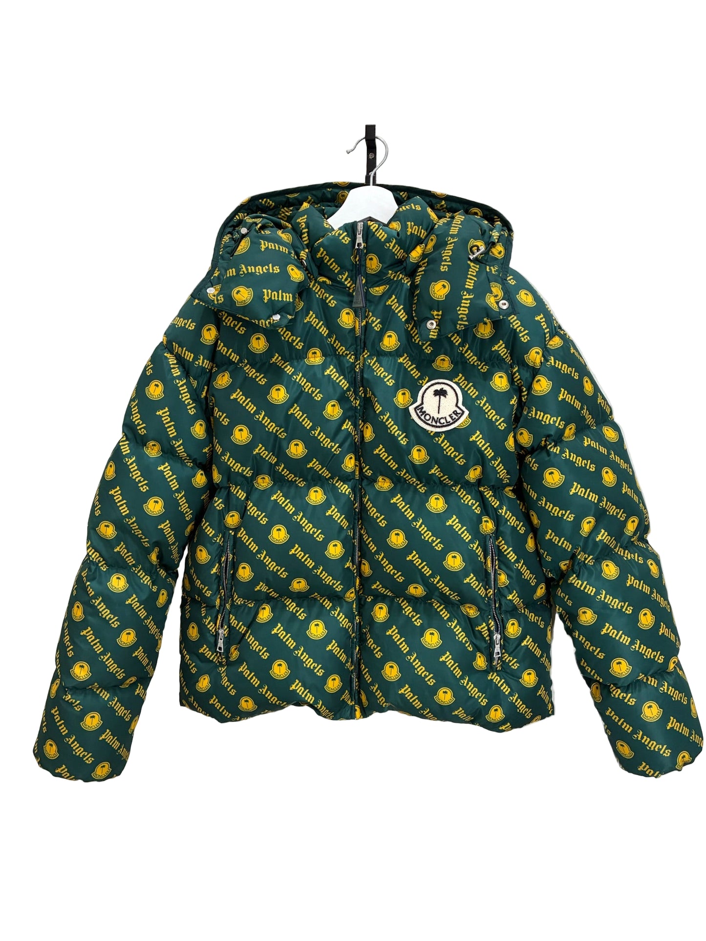 Moncler x Palm Angels Thompson Short Down Jacket Dark Green