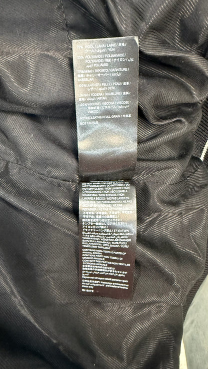 Amiri Bones Wool-Blend Varsity Jacket 'Black'