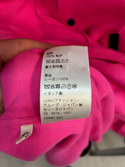 Celine Camp-Collar Logo-Embroidered Twill Shirt
