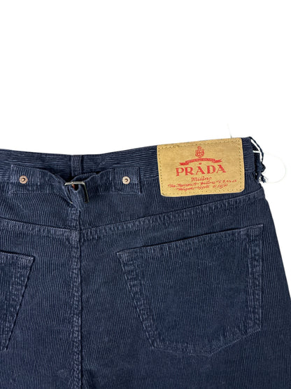 Prada Corduroy Relaxed Trousers