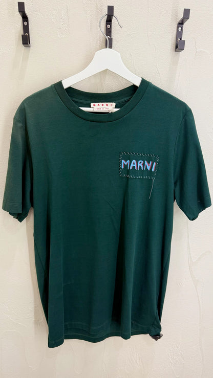 Marni  Spherical Green Patch T-Shirt