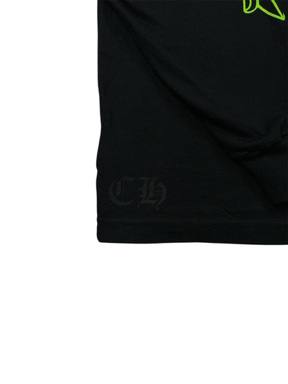 Chrome Hearts Multicolor Floral Long Sleeve Black Tee