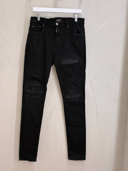 Amiri Distressed Denim Jeans Black