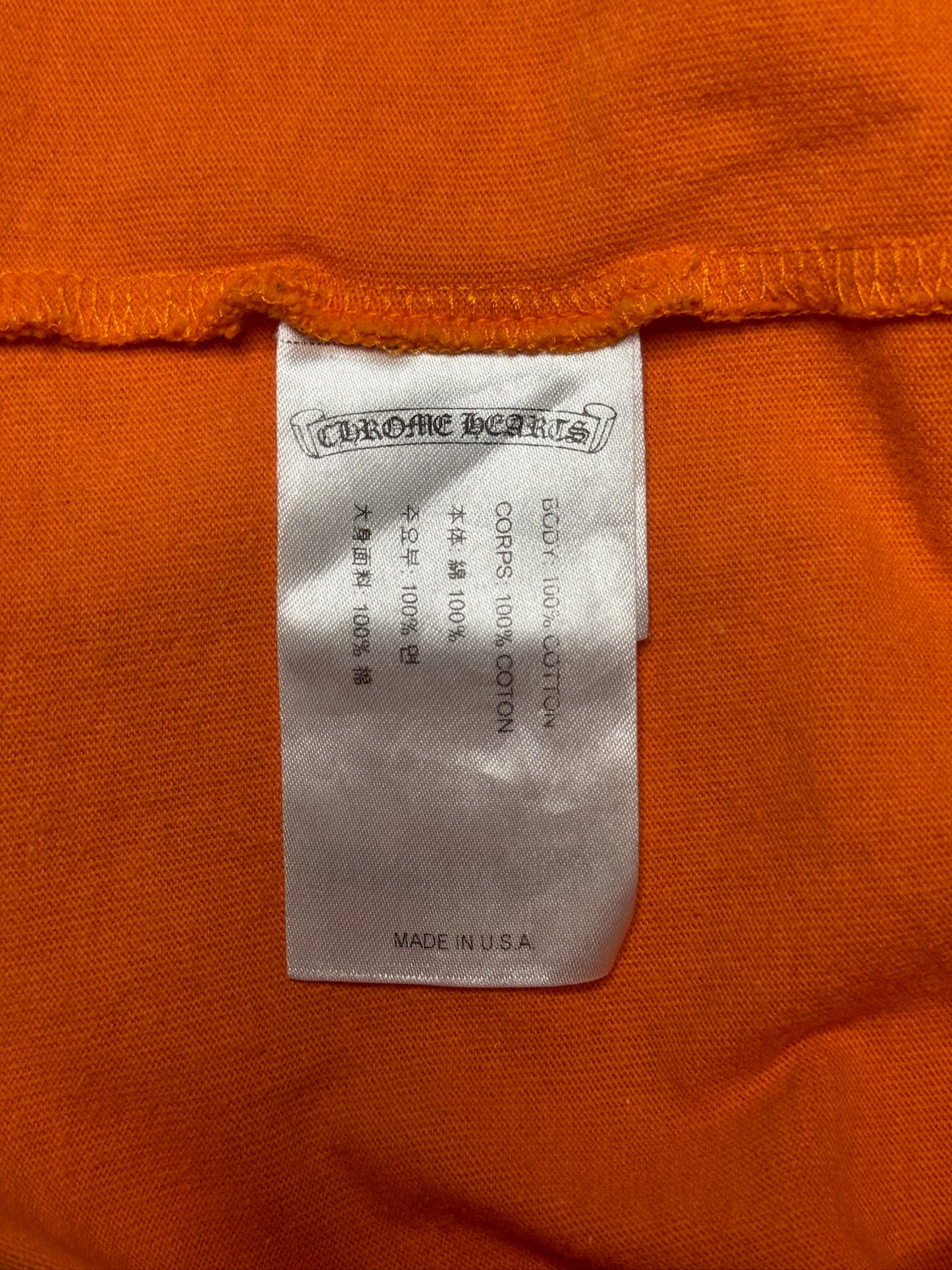 Chrome Hearts Orange Vine Dagger T-Shirt