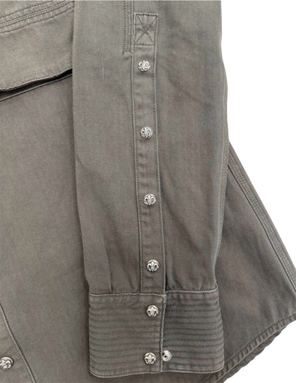 Chrome Hearts Scout Fleur Leather Patch Shirt