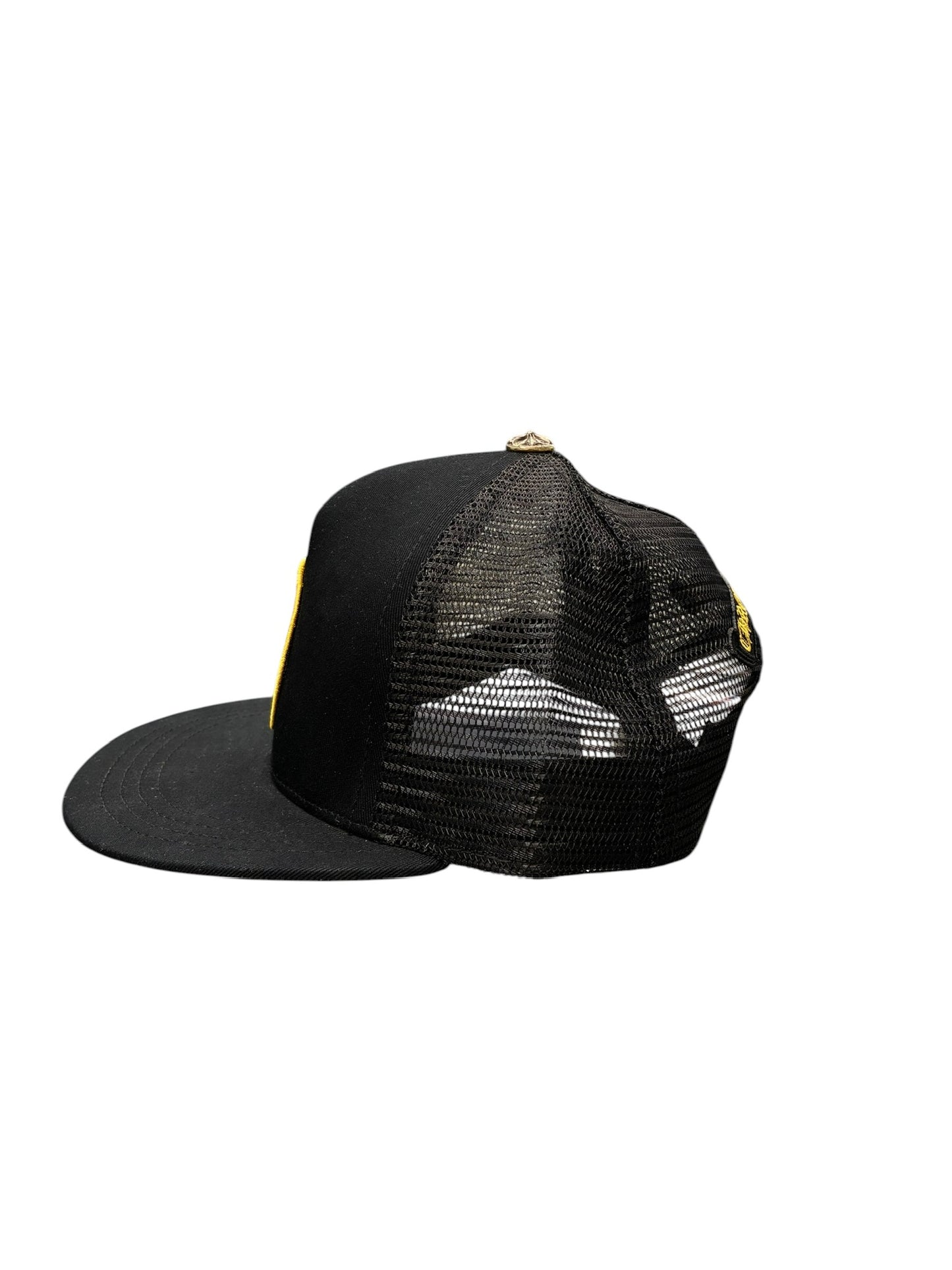 Chrome Hearts Plus Cross Seal Stamp Trucker Hat Black