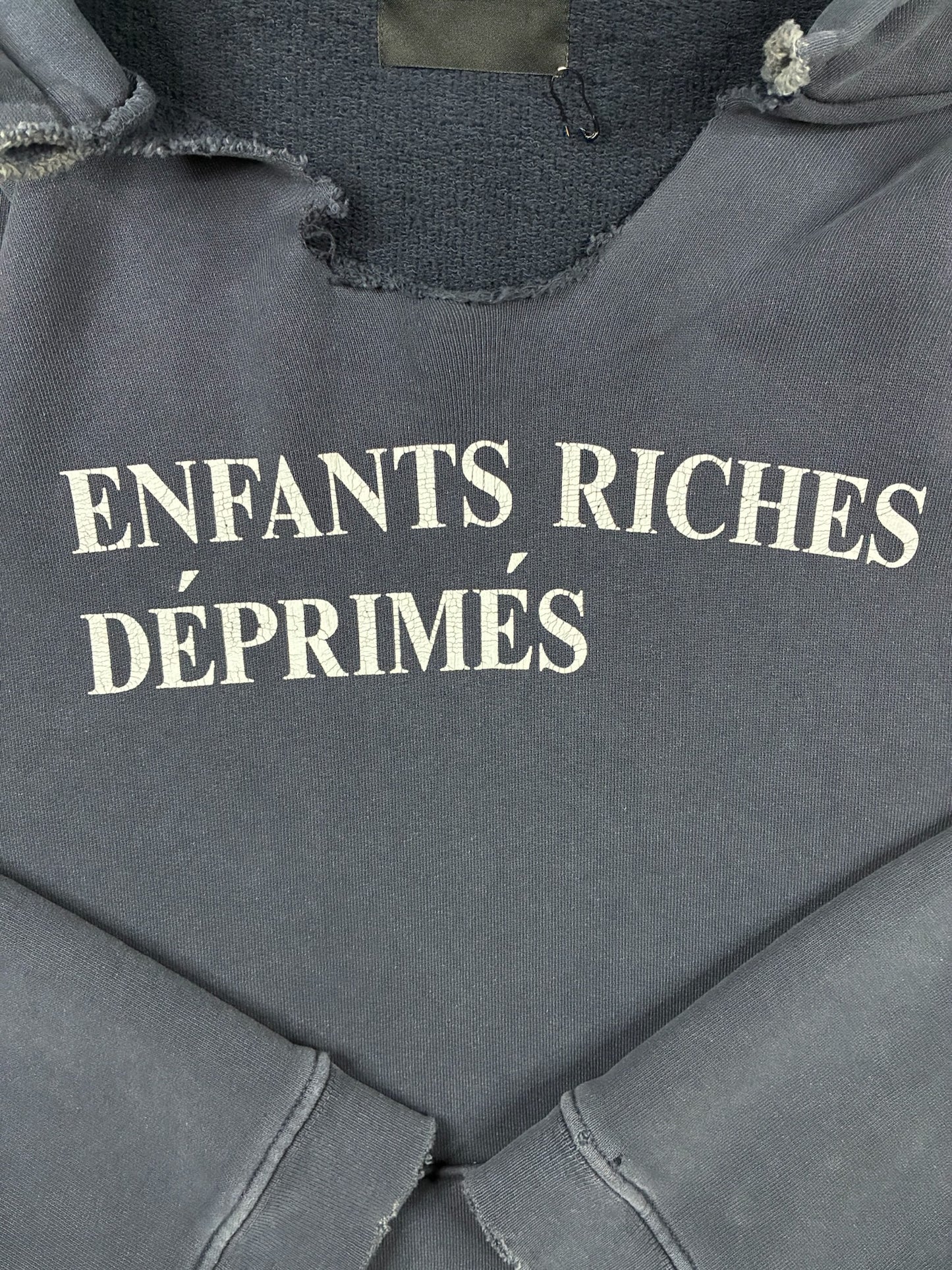 Enfants Riches Deprimes Logo Hoodie Navy Blue