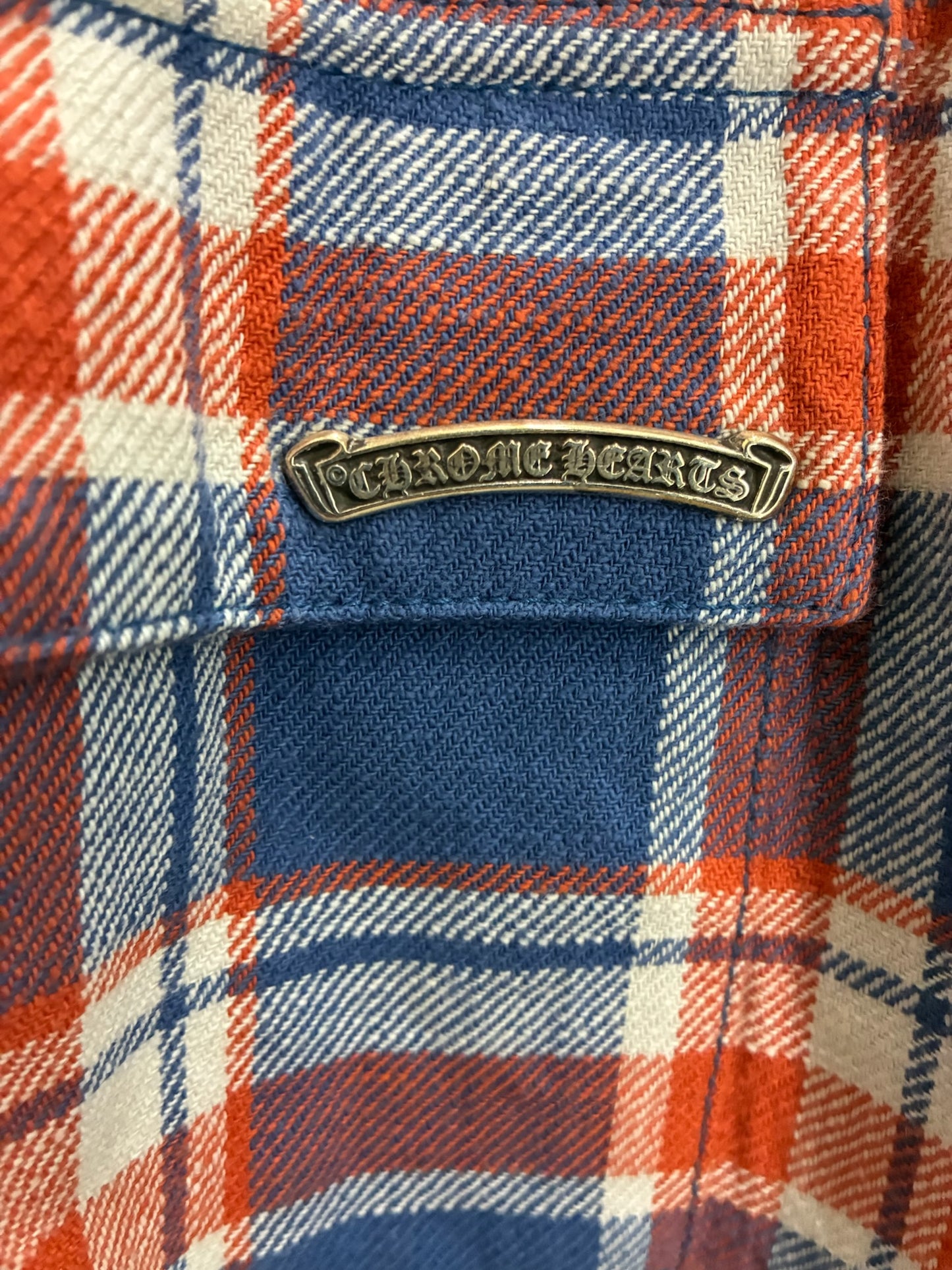 Chrome Hearts Red/Blue Plaided Flannel