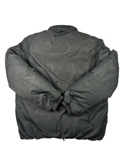 Louis Vuitton Reversible Monogram Down Blouson Jacket Gray