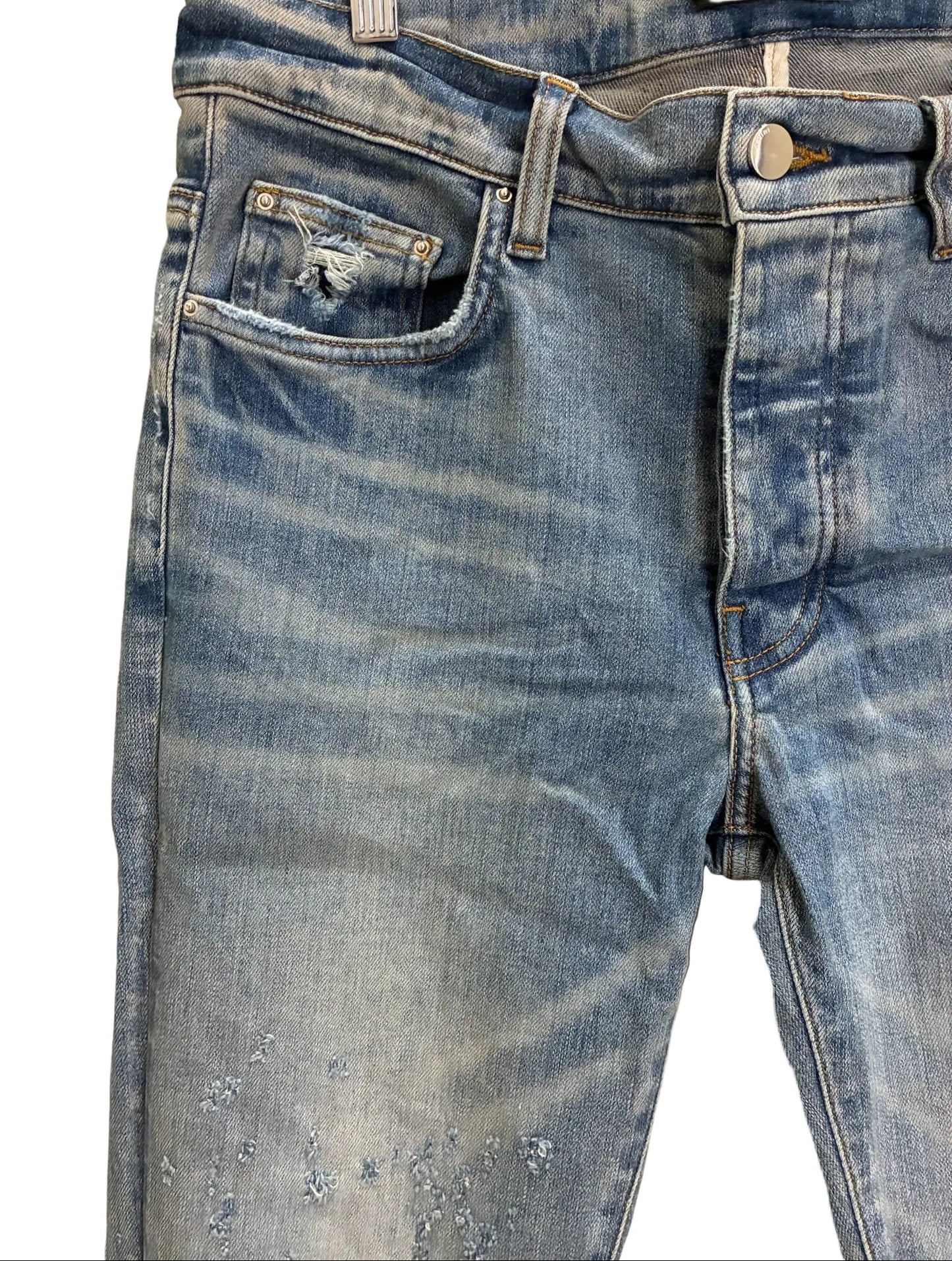 Amiri MX1 Distressed Skinny Jeans