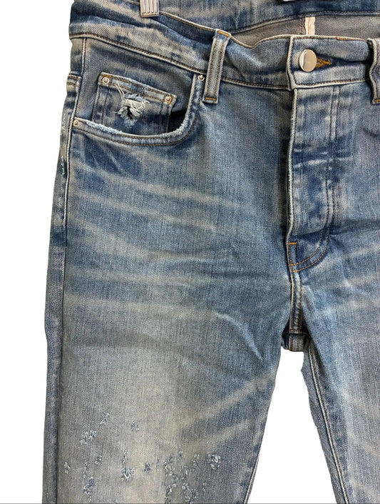 Amiri MX1 Distressed Skinny Jeans