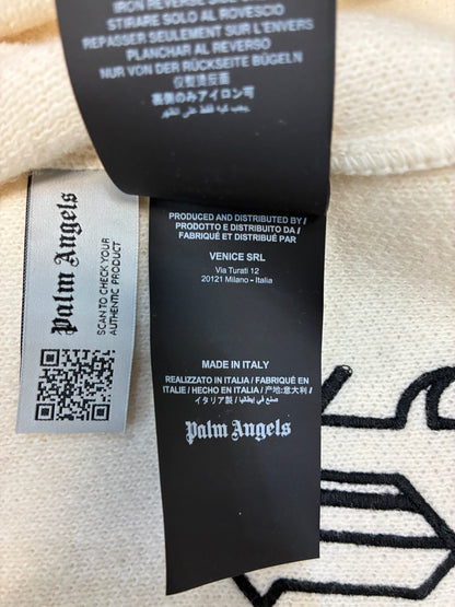 Palm Angels Monogram Knit Zip Up Hoodie