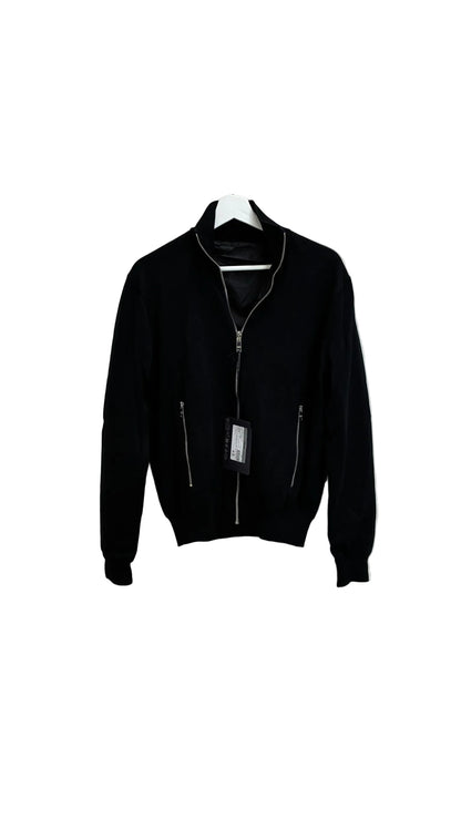 Gilet zippé Prada en laine et nylon.