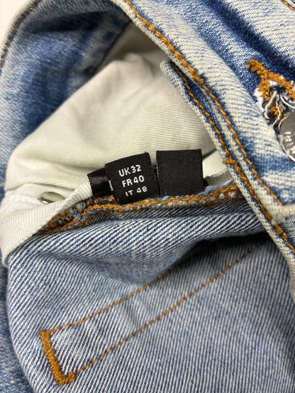 Amiri Paisley Skinny Jeans (Light Blue Wash)