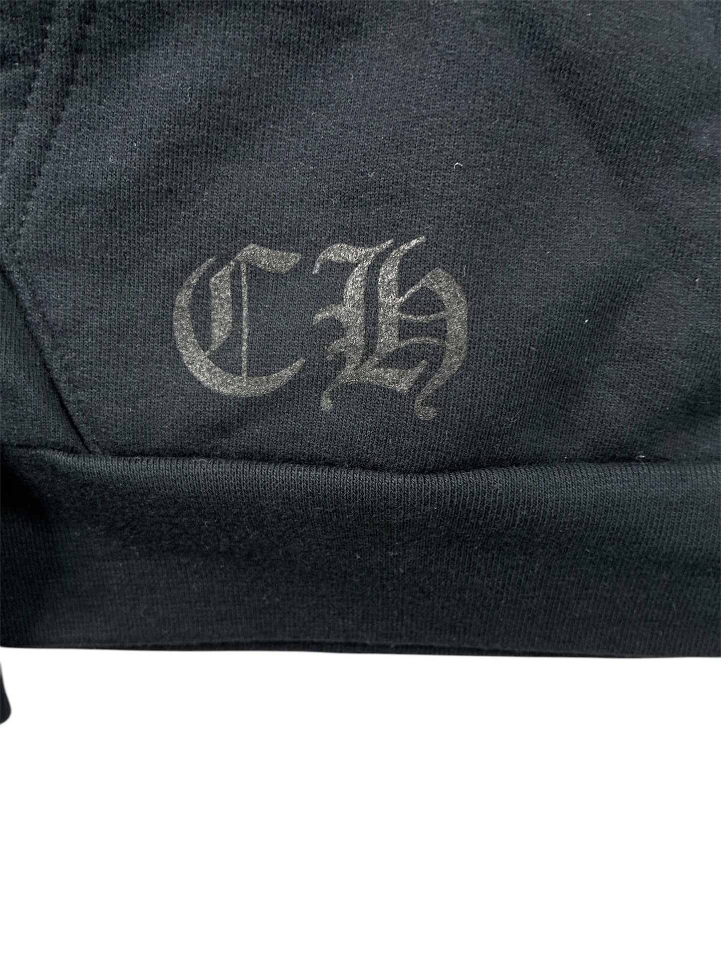 Chrome Hearts 1988 Vertical Logo Hoodie Black/Gold
