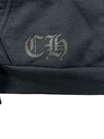 Chrome Hearts 1988 Vertical Logo Hoodie Black/Gold