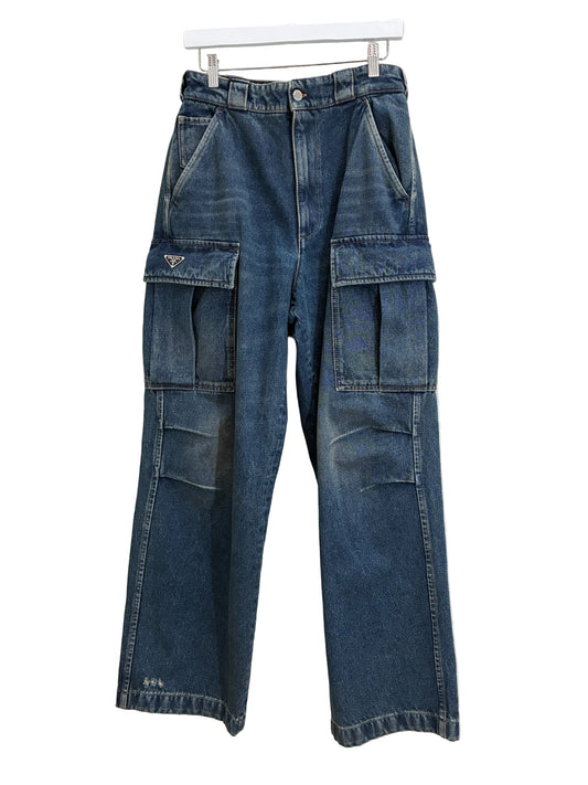 Prada Cargo Jeans Blue