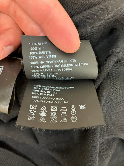 Prada Wool And Cashmere Crew T-Shirt Black