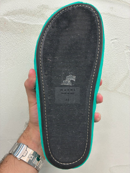 Marni Fussbett Sabot Green