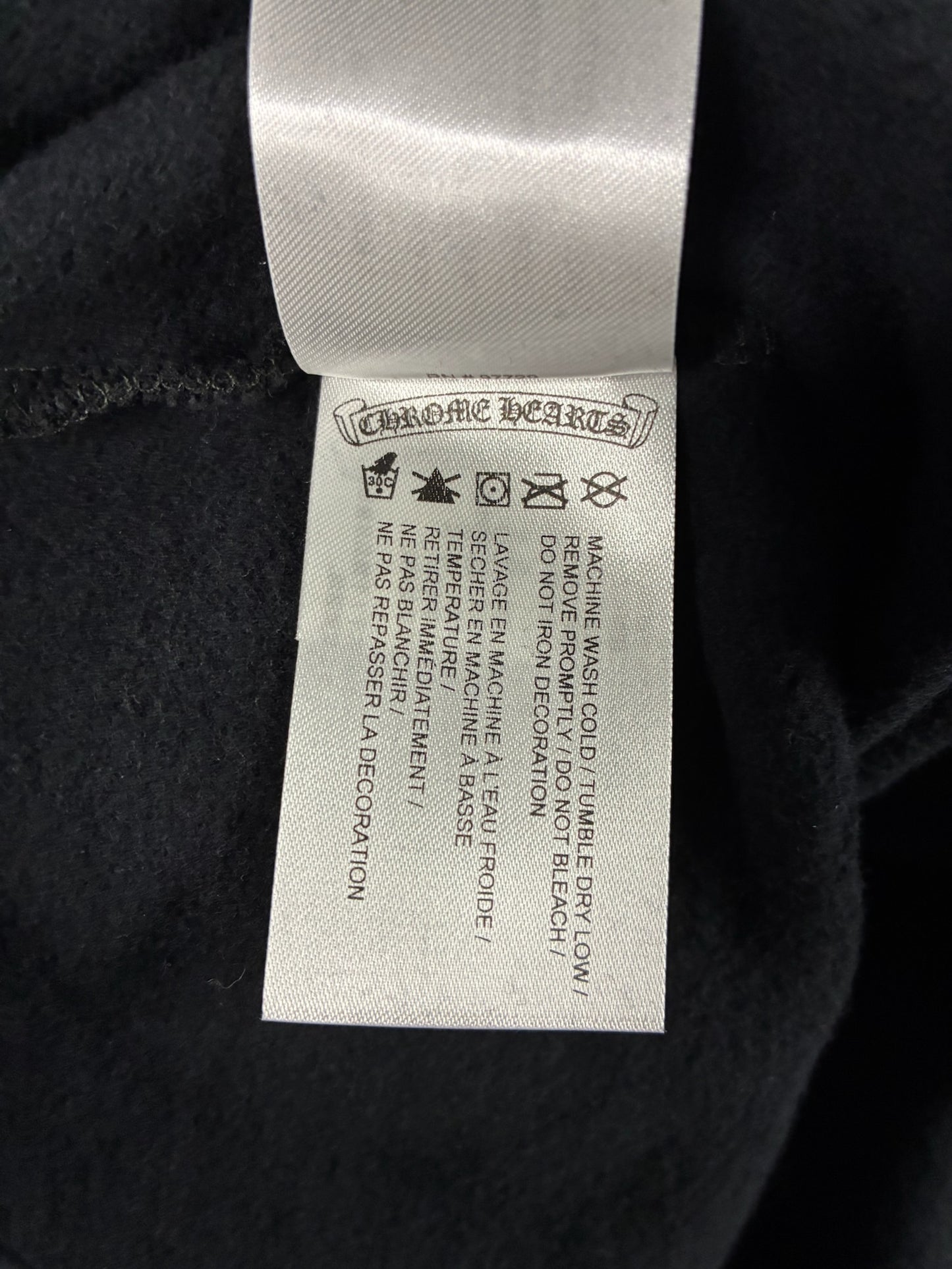 Chrome Hearts 1988 Vertical Logo Hoodie Black/Gold