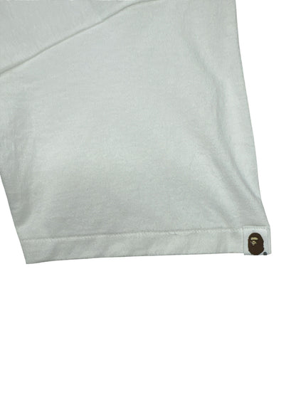 BAPE Flame Ape White Short Sleeve Shirt