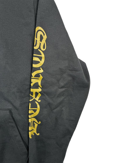 Chrome Hearts 1988 Vertical Logo Hoodie Black/Gold