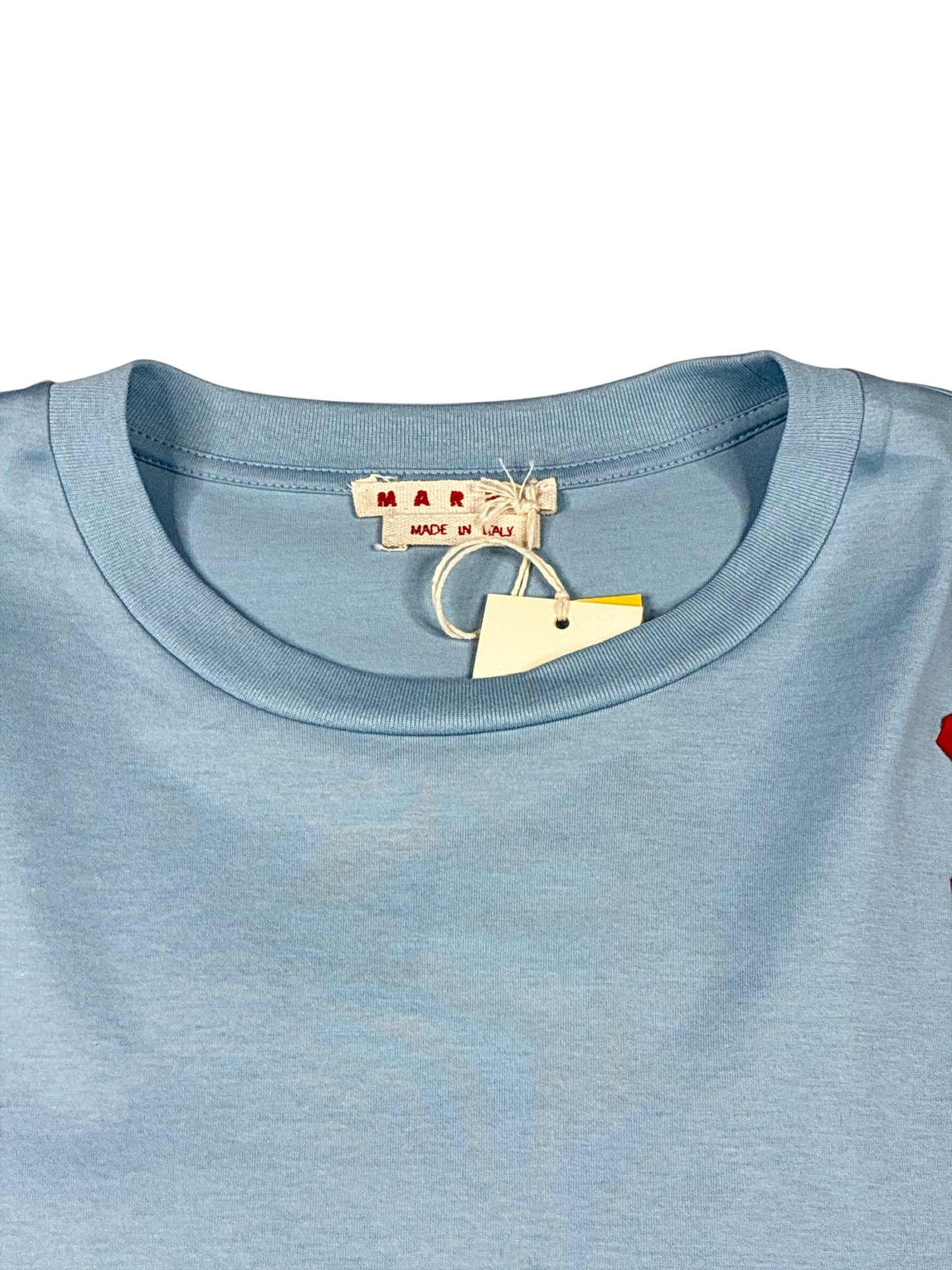 Marni Lettering-Detailing T-Shirt Light Blue