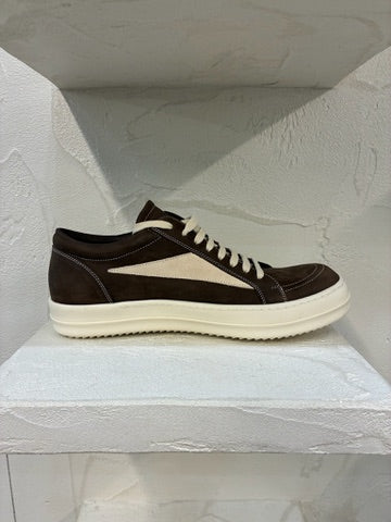 Rick Owens Saddle Milk Vintage Sneakers