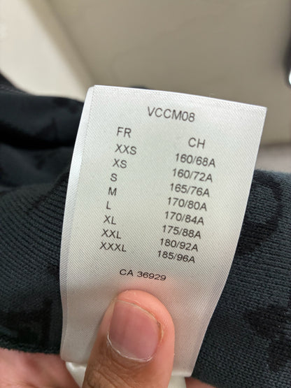 Louis Vuitton Graffiti Monogram Knitted Zip up Sweater