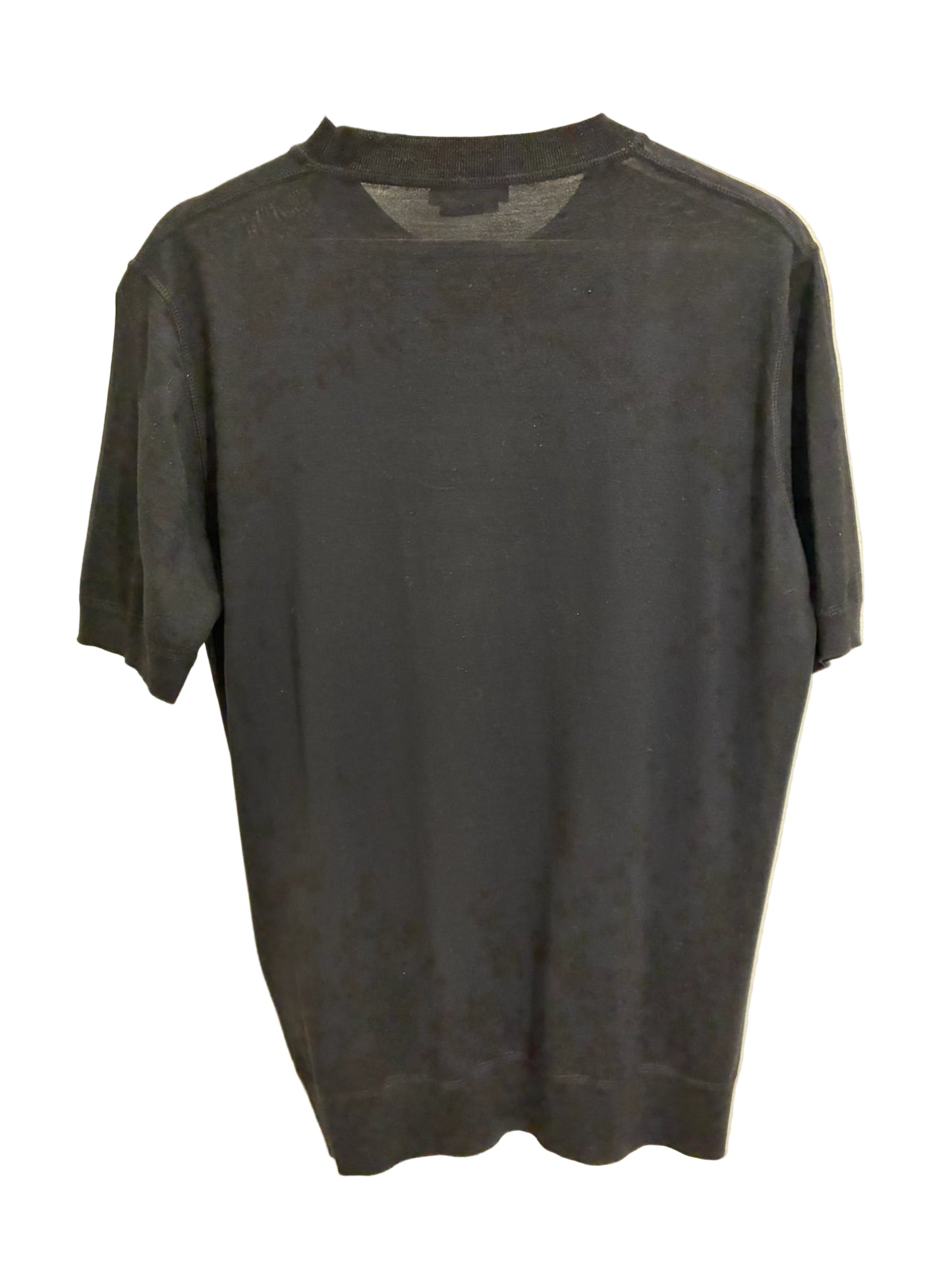 Prada Wool And Cashmere Crew T-Shirt Black