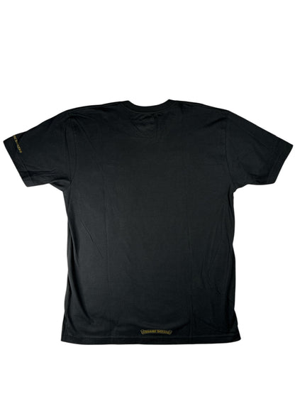 Chrome Hearts Gold Neck Logo T-Shirt