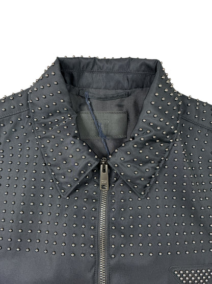 Prada Studded Re-Nylon Blouson Jacket