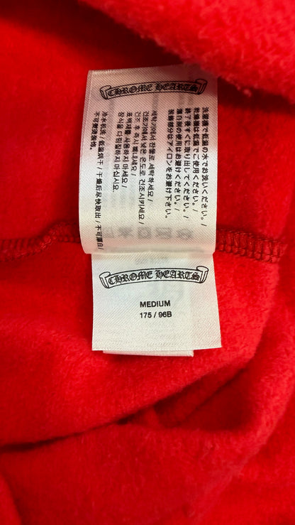 Chrome Hearts Scroll Logo Hoodie Red