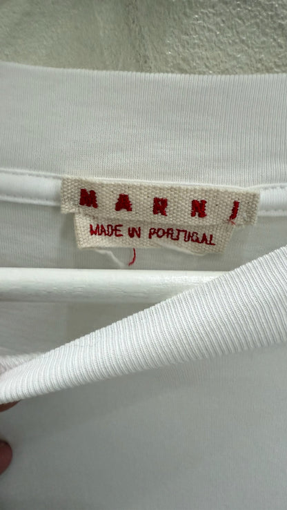 Marni Wrinkled Logo Short Sleeve Shirt