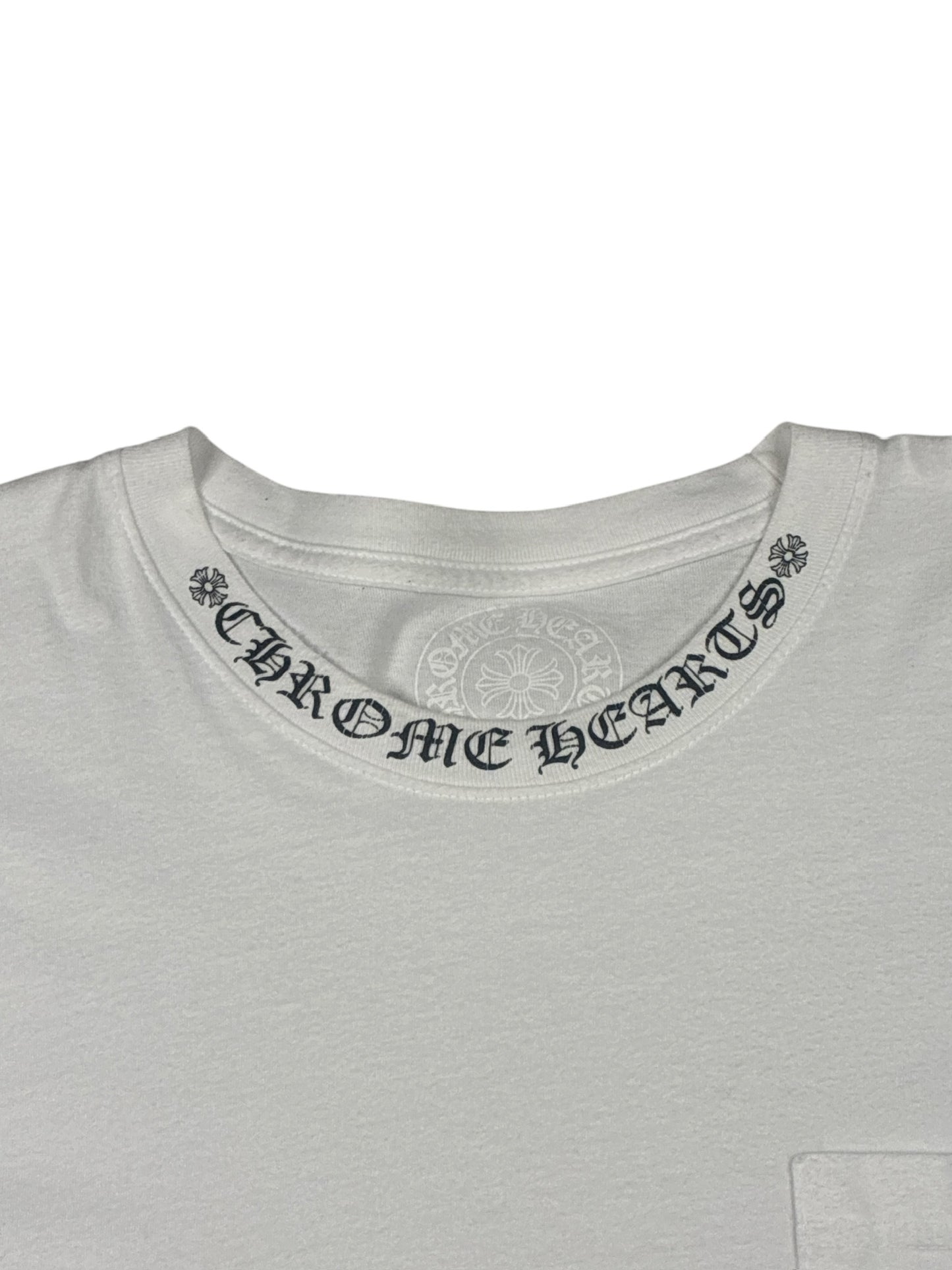 Chrome Hearts Neck Letter Logo T-Shirt