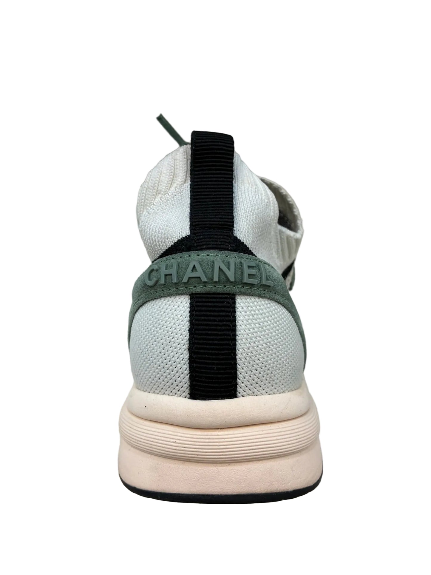 Chanel Knit Suede CC Sneakers