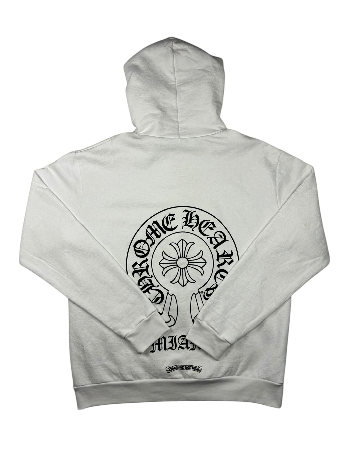 Chrome Hearts Miami Exclusive Horseshoe Hoodie White