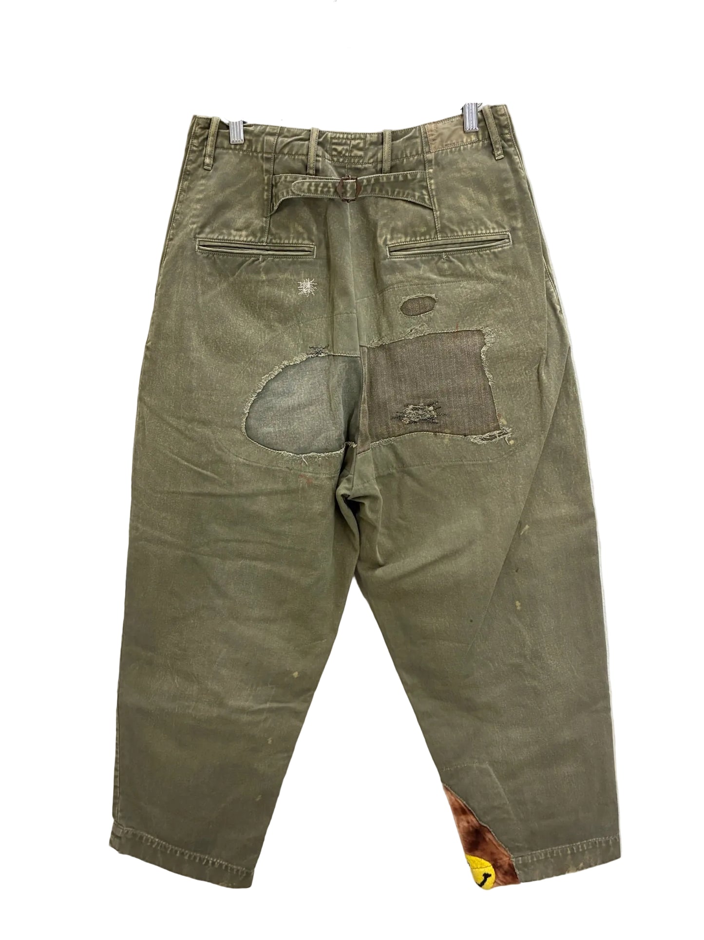 Kapital High Waisted Nime Pants 'Khaki Green'