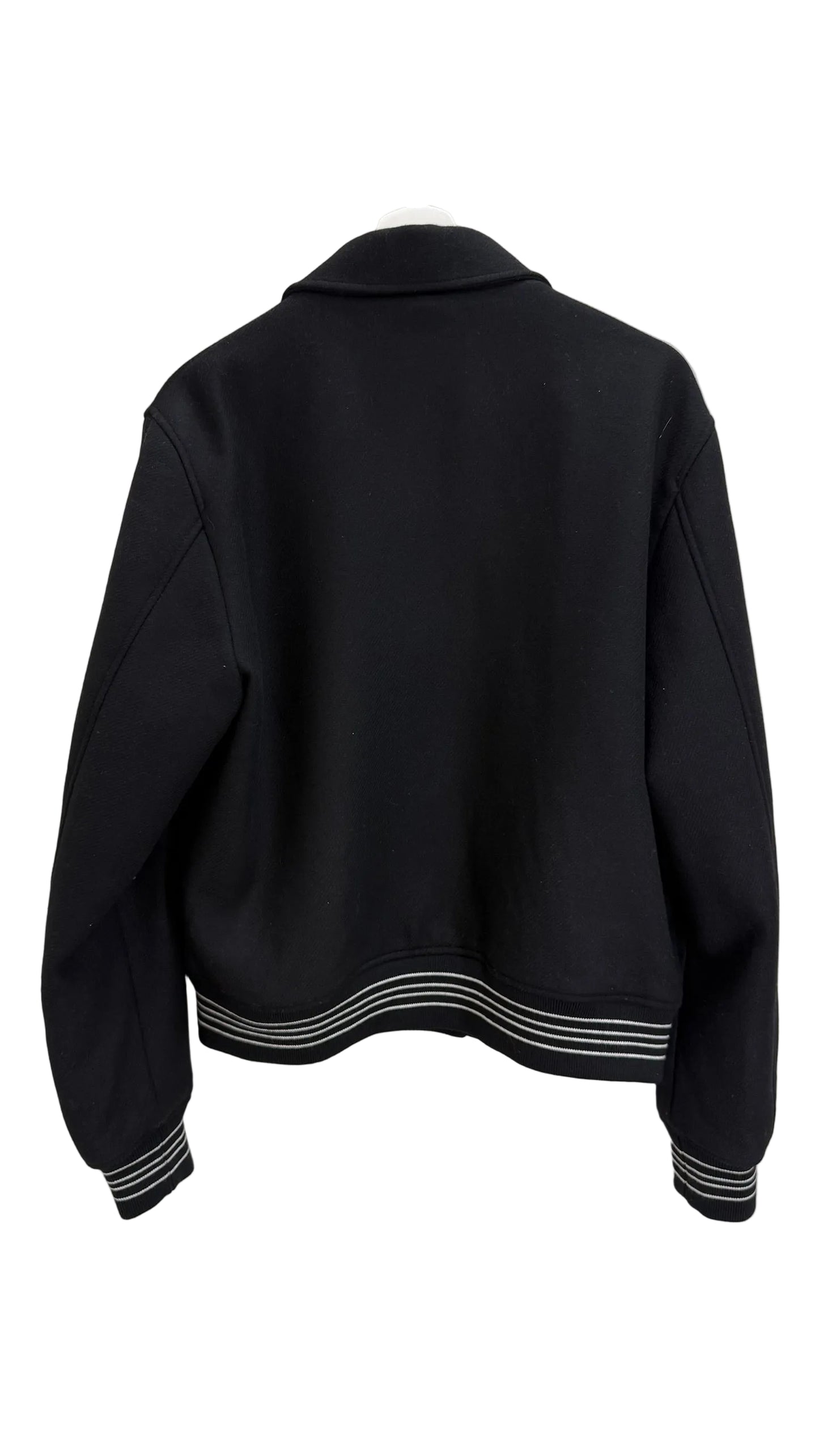 Amiri Bones Wool-Blend Varsity Jacket 'Black'