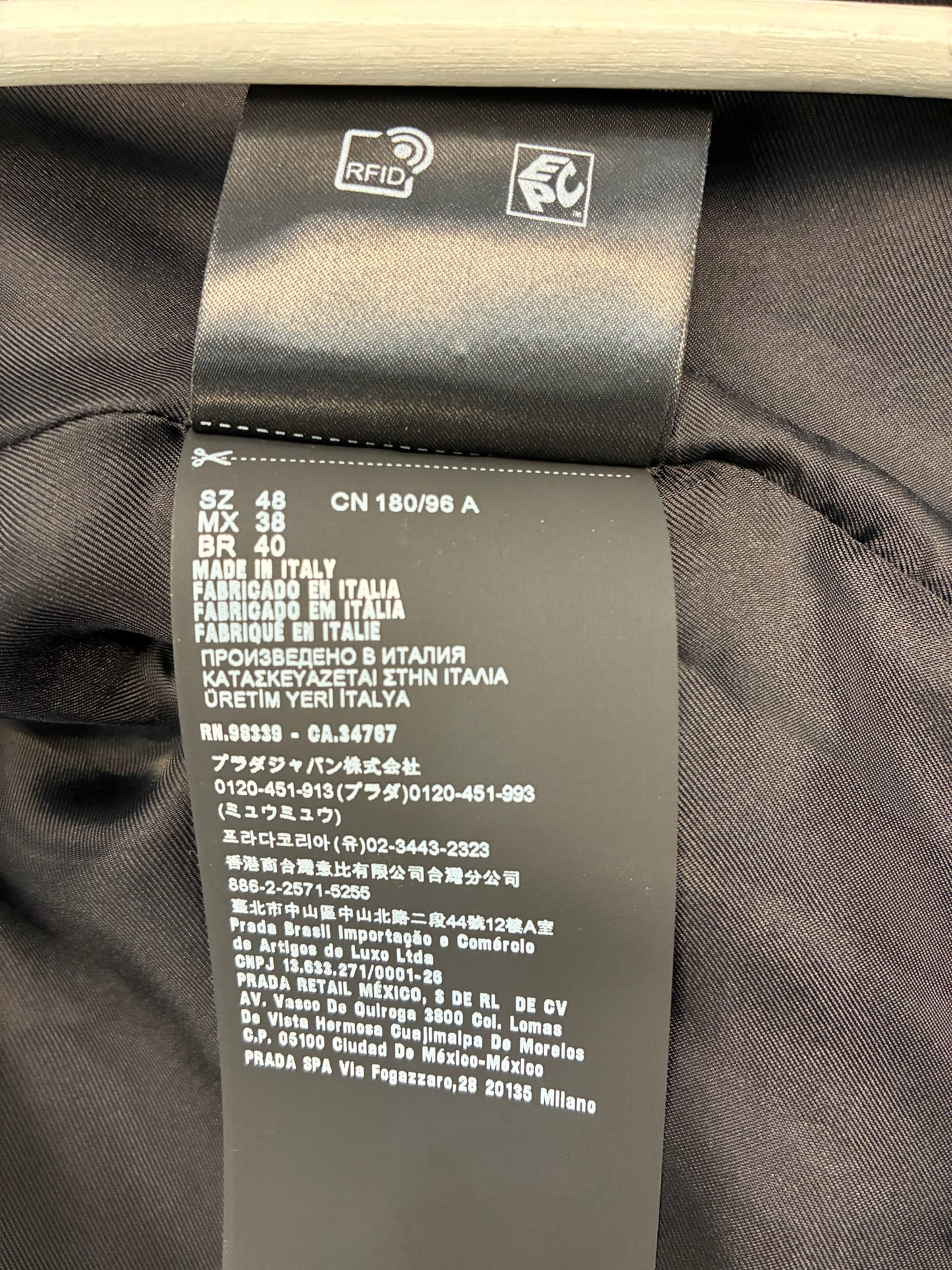 Prada Studded Re-Nylon Blouson Jacket