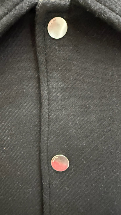 Amiri Bones Wool-Blend Varsity Jacket 'Black'