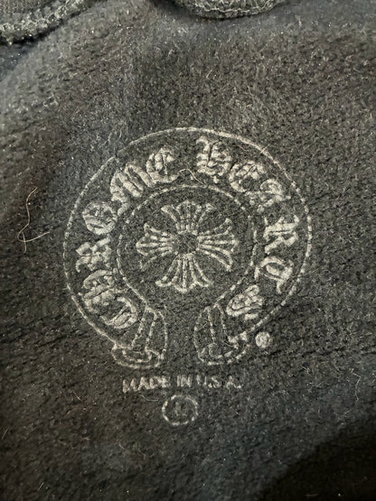 Chrome Hearts Horseshoe Floral Cross Sleeve Hoodie 'Black'