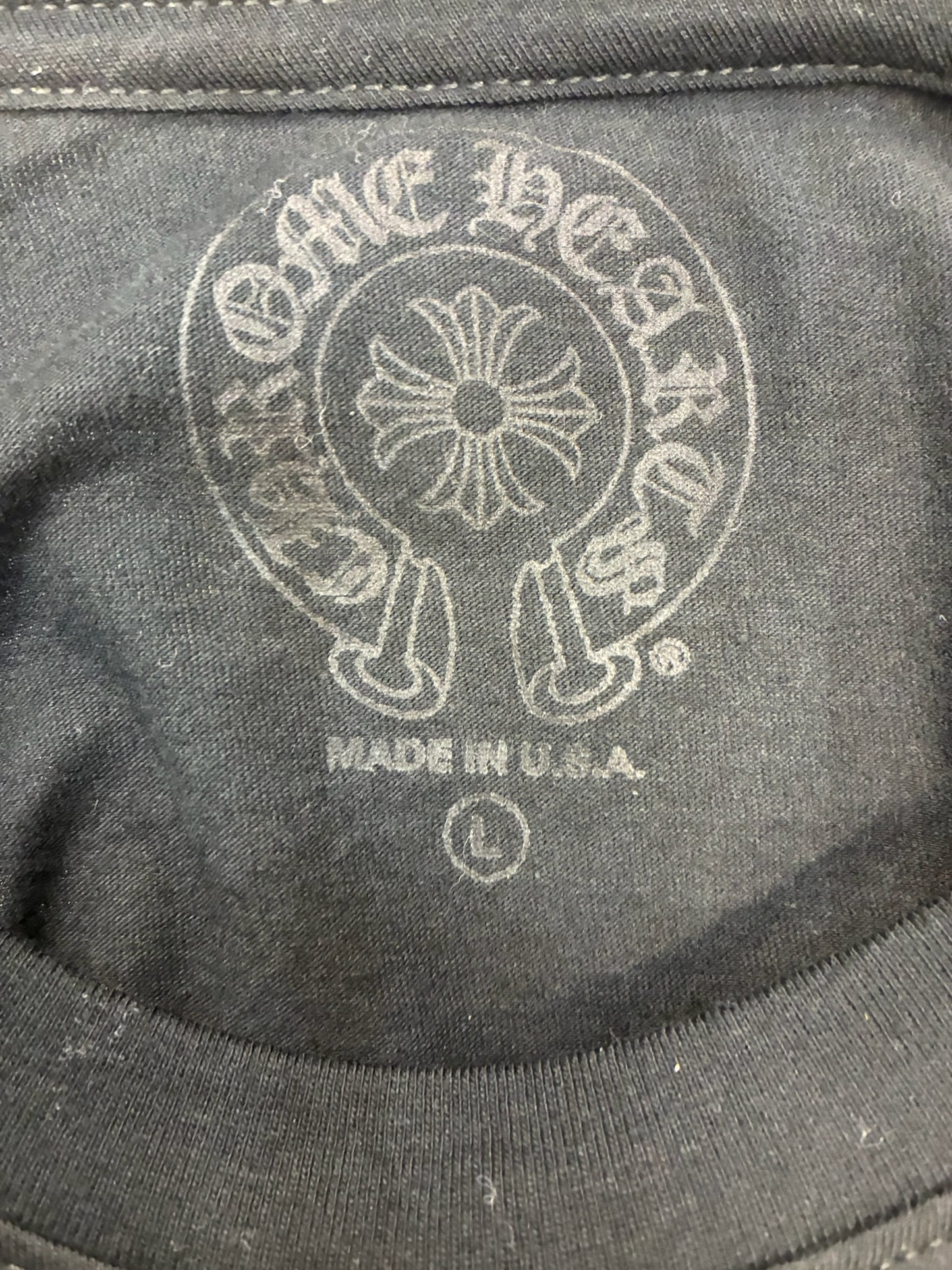 Chrome Hearts Miami Exclusive Horseshoe Logo Long Sleeve T-shirt