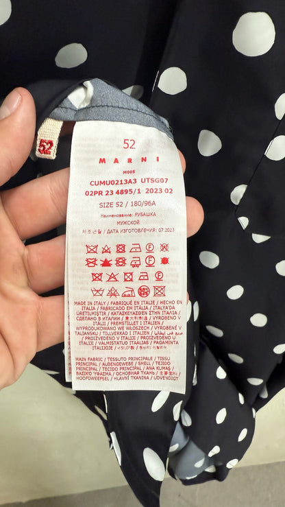 Marni Polka-Dot Short Sleeved Button Up